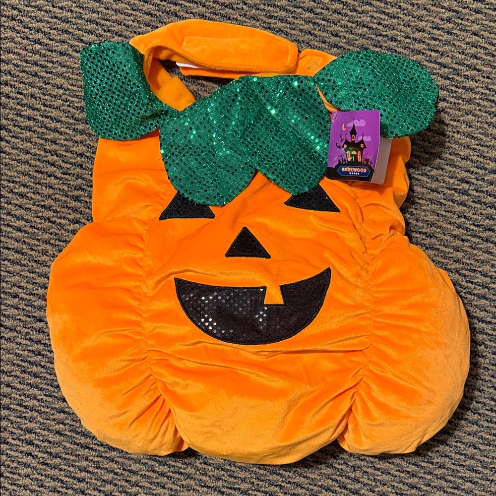 Orange Pumpkin Dog Costume XXL